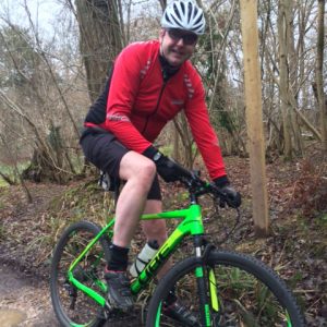 Photo of Paul Summers picture on his mountain bike